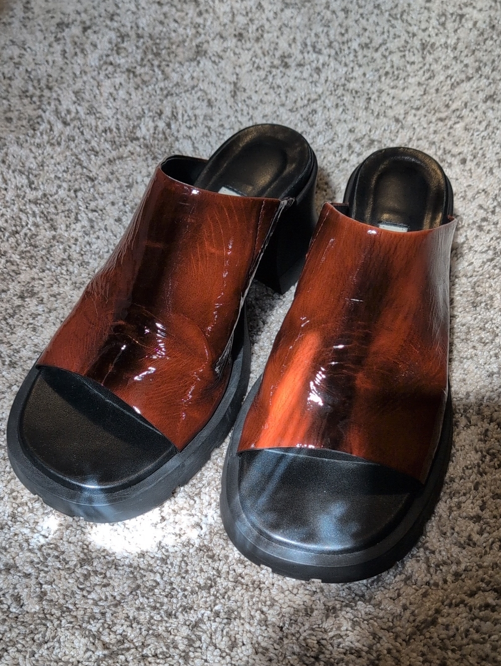 Miista Ini SANDALS Women’s Open-Toe Slide Mules in Brown LEATHER